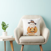 Spooky Season Halloween Ghost Pumpkin Throw Pillow クッション (椅子)