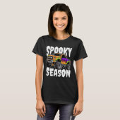 Spooky Season Halloween Monster Giant Truck Tシャツ (正面フル)