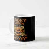 Spooky Season Halloween Pumpkin コーヒーマグカップ (正面左)