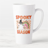 Spooky Season Halloween Vibes-45634 カフェラテマグ (右)