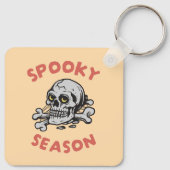  spooky season scary スカル ハロウィン キーホルダー (裏面)