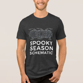 Spooky Season Schematic - Funny Engineer Halloween トライブレンドＴシャツ