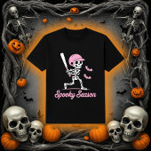 Spooky Season | Skeleton Hitter Pink Bats Tシャツ