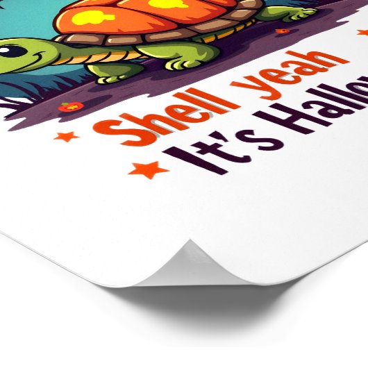 Spooky Shell Surprise Turtle ポスター (角)