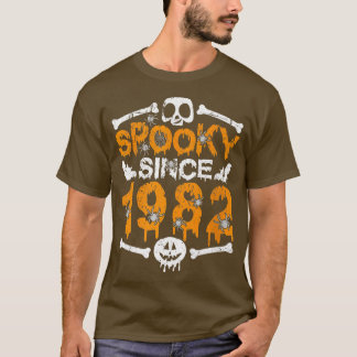 Spooky Since 1982 Scary Skeleton 40th Birthday Hal Tシャツ