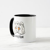 Spooky Sips Ghost Halloween Mug マグカップ (正面左)