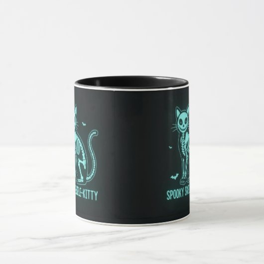Spooky Skele-Kitty Mug マグカップ (中央)