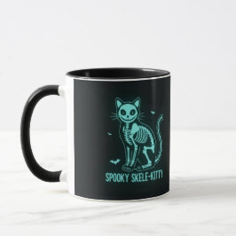 Spooky Skele-Kitty Mug マグカップ