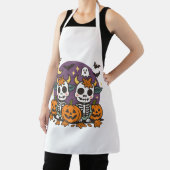 Spooky Skeleton Cows All-Over Print Apron, Medium エプロン (インサイチュ)