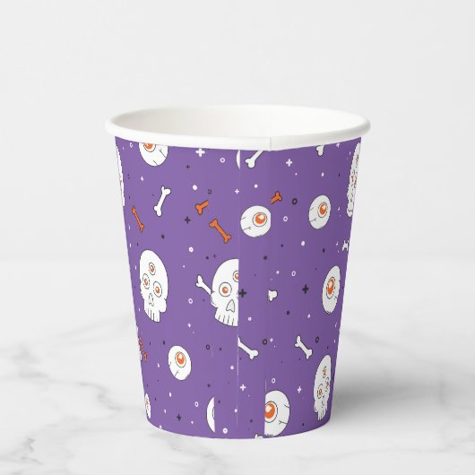 Spooky Skull Halloween Paper Cup – Haunted Party D 紙コップ (右)