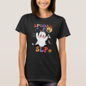Spooky SLP Groovy Halloween Speech Language Pathol Tシャツ (正面)