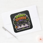 Spooky Sounds Only – Halloween Synth Nerd スクエアシール (封筒)