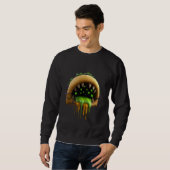 Spooky Space Taco Mutant Alien Creepy Cute Hallowe スウェットシャツ (正面フル)