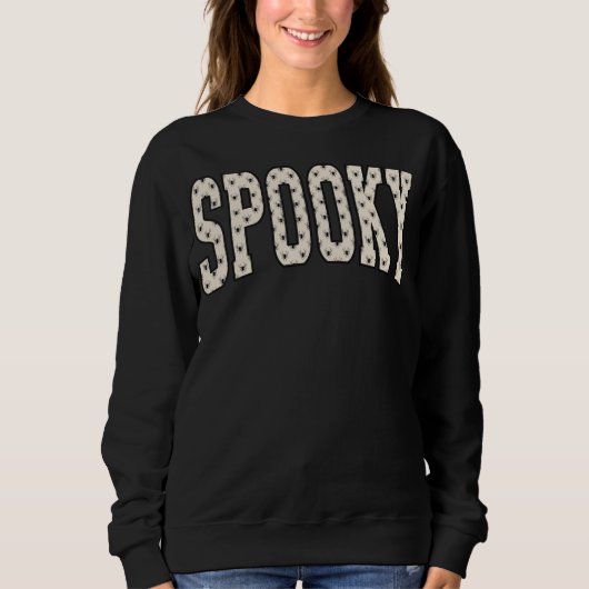 SPOOKY Spiders Halloween スウェットシャツ (正面)