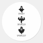 Spooky spookier spookiest ラウンドシール (正面)