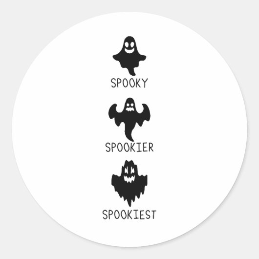Spooky spookier spookiest ラウンドシール (正面)