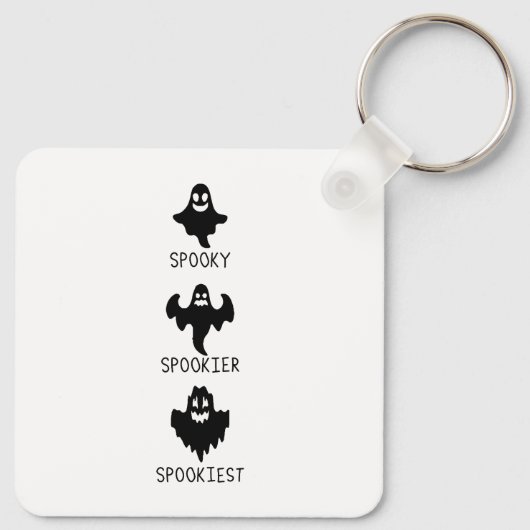 Spooky spookier spookiest ghost キーホルダー (裏面)
