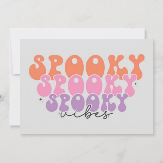  spooky spooky spooky ビブス カード (正面)