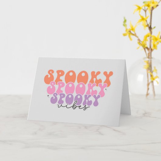  spooky spooky spooky ビブス カード (黄色い花)