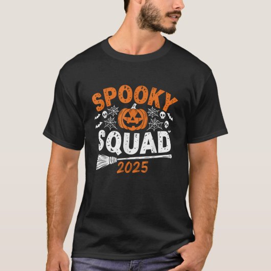  spooky squad 2025 ファミリーハロウィンコスチューム tシャツ (正面)
