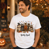 Spooky Squad Halloween Cats Illustration Tシャツ