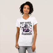 Spooky Summer Pastel Goth Sugar Skull Mermaid Tシャツ (正面フル)