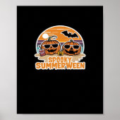 Spooky Summerween - Pumpkins On The Beach Classic ポスター (正面)