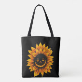 Spooky Sunflower Smile  トートバッグ (裏面)