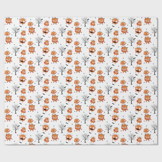 Spooky Sweet Baby Bat Halloween Wrapping Paper ラッピングペーパー (フラット)