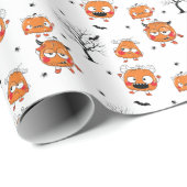 Spooky Sweet Baby Bat Halloween Wrapping Paper ラッピングペーパー (ロールコーナー)