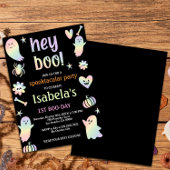 Spooky Sweet Ghost Birthday Invite 招待状