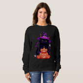 Spooky Sweet Pumpkin Kitty Sweatshirt スウェットシャツ (正面フル)