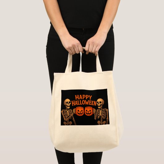 Spooky Toast – ハッピーハロウィン トートバッグ (正面(商品))