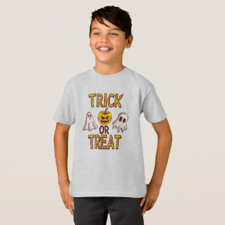 Spooky Trick or Treat Halloween - ghosts & pumpkin Tシャツ