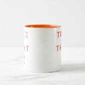 Spooky Trick Or Treat Jack-o'-lantern Halloween ツートーンマグカップ (中央)