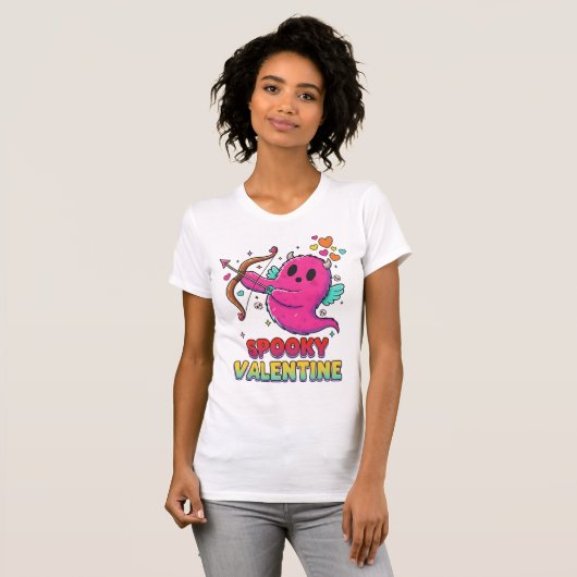 Spooky Valentine Tee for Horror-Lovers in Love Tシャツ (正面フル)