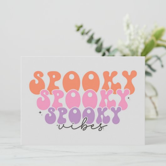  spooky vibesがぎっしり カード (スタンド正面)