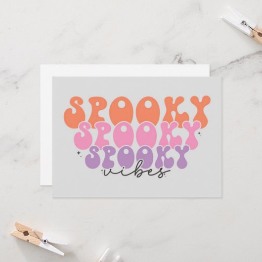 spooky vibesがぎっしり カード (正面/裏面インサイチュ)