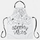 Spooky Vibes Abstract Spiders      エプロン (正面)