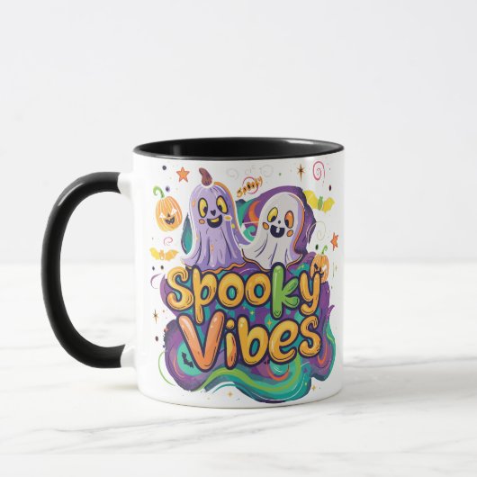 Spooky Vibes | ExDesigner | ハロウィン マグカップ (左)