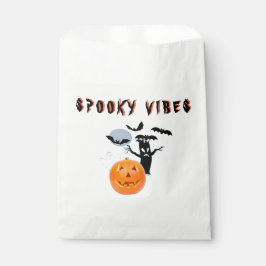 Spooky Vibes Ghost Pumpkin Halloween Design フェイバーバッグ
