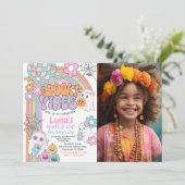 Spooky Vibes Hippie Halloween ANY AGE 招待状 (スタンド正面)