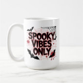 Spooky Vibes Only Aesthetic Design-67503 コーヒーマグカップ (左)