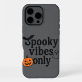  Spooky Vibes Only 🎃 | Halloween Sticker Design iPhoneケース (裏面)