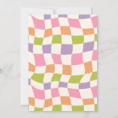 Spooky Vibes Retro Halloween Ghost Birthday 招待状 (裏面)