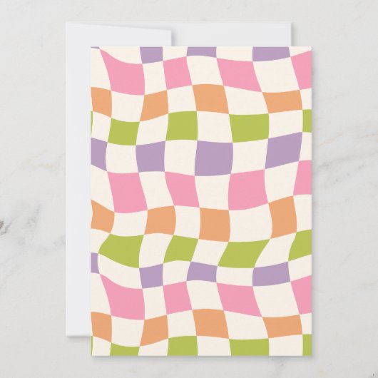 Spooky Vibes Retro Halloween Ghost Birthday 招待状 (裏面)