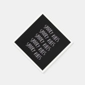 spooky vibes typography スタンダードカクテルナプキン (角)