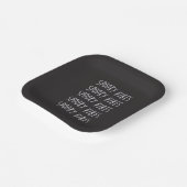 spooky vibes typography ペーパープレート (傾斜あり)