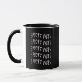 spooky vibes typography マグカップ