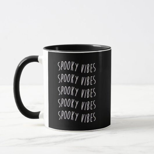 spooky vibes typography マグカップ (左)